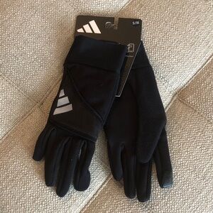 Adidas Black and Gray Men's Gloves